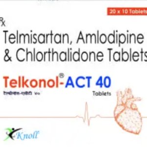 Telmisartan 40 mg, Amlodipine 5 mg, Chlorthalidone 12.5 mg