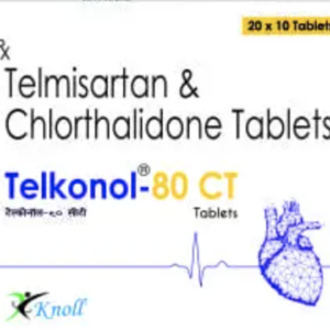 TELMISARTAN 80MG, CHLORTHALIDONE IP 12.5MG