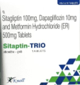 SITAGLIPTIN 100 MG, DAPAGLIFLOZIN 10MG, METFORMIN HYDROCHLORIDE 500MG