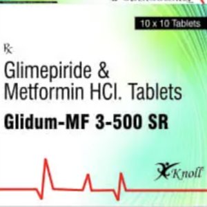 Glimepiride 3 mg + Metformin 500 mg tablet