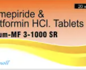 Glimepiride 3 mg + Metformin Hydrochloride 1000 mg