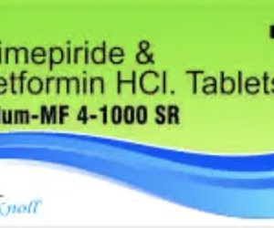 Glimepiride 4 mg + Metformin 1000 mg